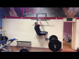 Kosenko aleksandr one hand pull up on 50mm bar 88kg b w