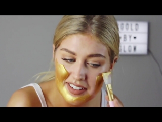 24k gold collagen peel off facial mask