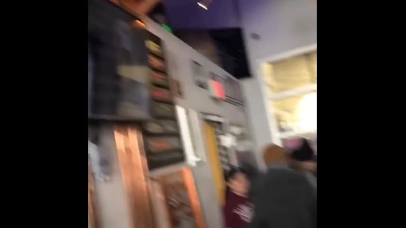 Watching 101 dalmatians at a bar