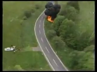 Ford escort rs200 crashes and burns