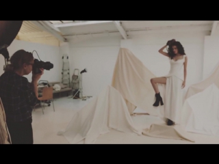 Backstage at the vivienne westwood 17 18 bridal shoot