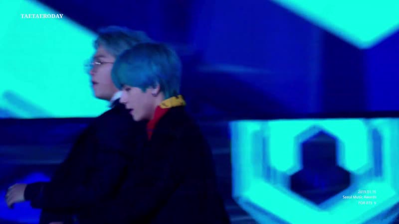 [4k] 190115 sma 서울가요대상 idol 뷔 직캠 bts v 태형 focus