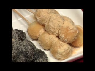 Tofu dango recipe (japanese sweet dumpling dessert) [remastered] cooking with dog