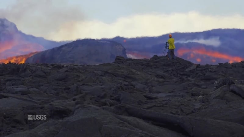 Вулкан килауэа lava scenes from fissure 8