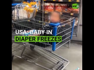 Baby in diaper freezes rt documentary