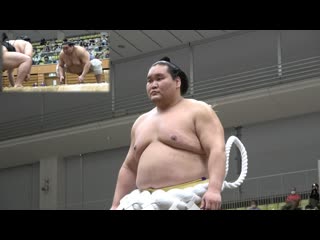 Yokozuna terunofuji feel his aura from ringside! (横綱照ノ富士、春日部巡業2022年)