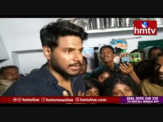 Sundeep kishan visits his fan family