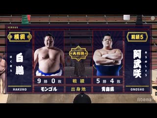 Hakuho vs onosho haru 2020, makuuchi day 10