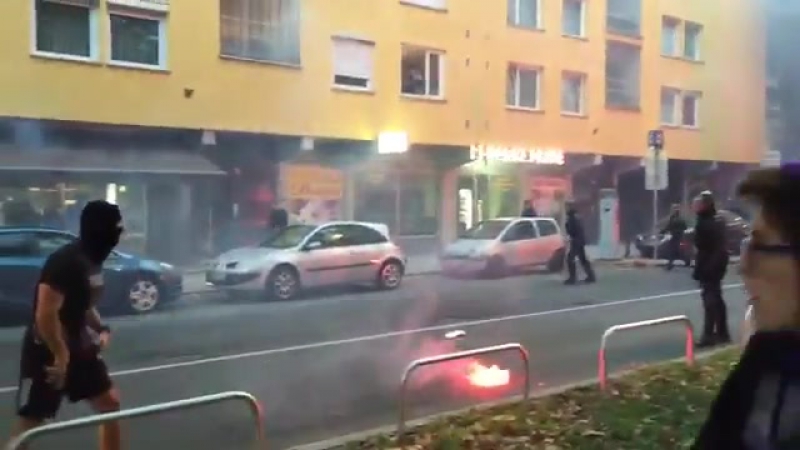 Maribor ultras vs the police