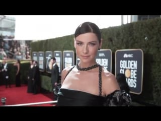 E! glambot on the 2018 golden globes red carpet