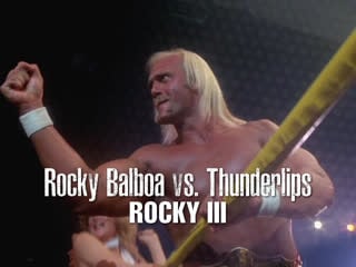 Rocky balboa vs thunderlips (rocky iii, 1982)