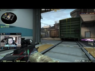 Fallen training flickshot with awp