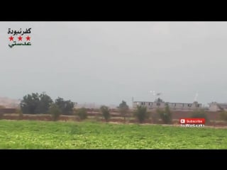 Russian mi 24 hind helicopters in action over syria