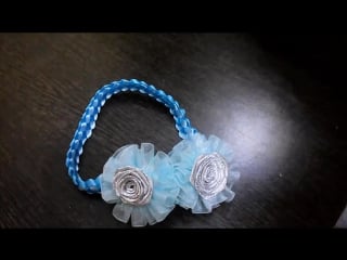 Organza & satin headbands tutorial