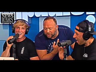 Alex jones defends logan paul against reporters