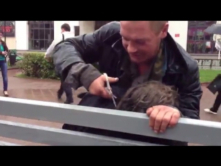 Алкаш серега подстригает подружку(dm)