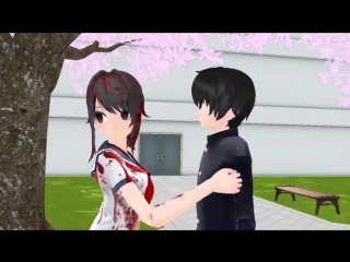 [mmd x yandere simulator ] dangerous kiss ayano x taro