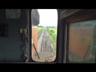 "indian railways alco wdm3a locomotive cab ride at 100kmph!"