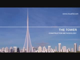 "dubai creek tower" construction animation 720hp качество