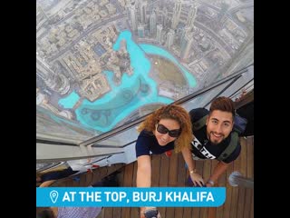 Burj khalifa, at the top