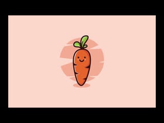 Speed art [cute carrot] adobe illustrator cc 2017