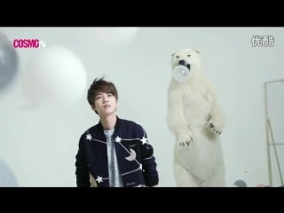 [bts] 151106 时尚cosmo behind the scene @ luhan