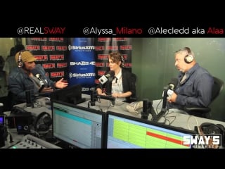 Alyssa milano and alec ledd on siriusxm |
