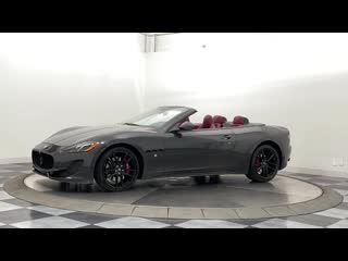 2016 maserati granturismo convertible gray red