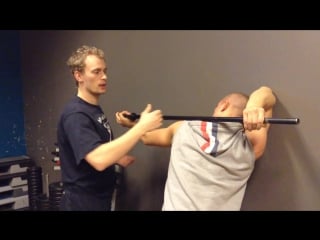Neck and shoulder mobility with use of a stick (not only for olympic weightlifting)