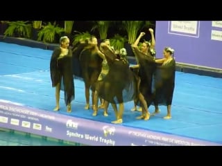 Team egypt,synchronized swimming, montreal, november 2009