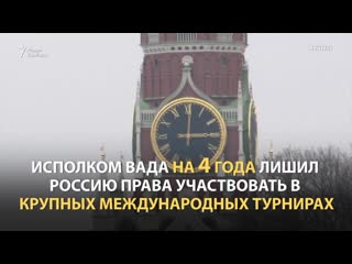 Россия 18 года не будет участвовать в международных спортивных турнирах