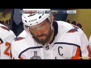 Puck hits ovi in the face ovi double checks his remaining teeth stanleycup allcaps