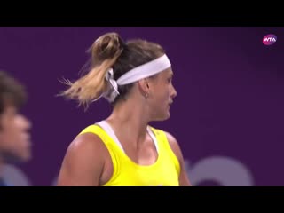 2️9️ minutes on the clock and @sabalenkaa wins the first set, 6 3 qto2020