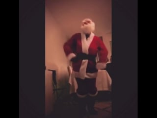 [@] loreenofficial dirrty santa when his favourite song come on yesterday #family #xmas