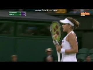 Set point belinda bencic vs tsvetana pironkova 6 2 #wimbledon2016 #r1