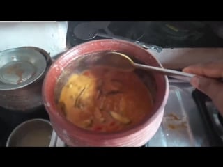 Side dish making sambar