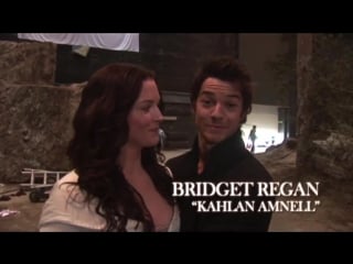 Some behind the scenes of bridget regan on set for legend of the seeker in 2008!