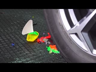 Experiment car vs video camera, sunglasses, orbeez by ctc crushing crunchy & soft things by car!