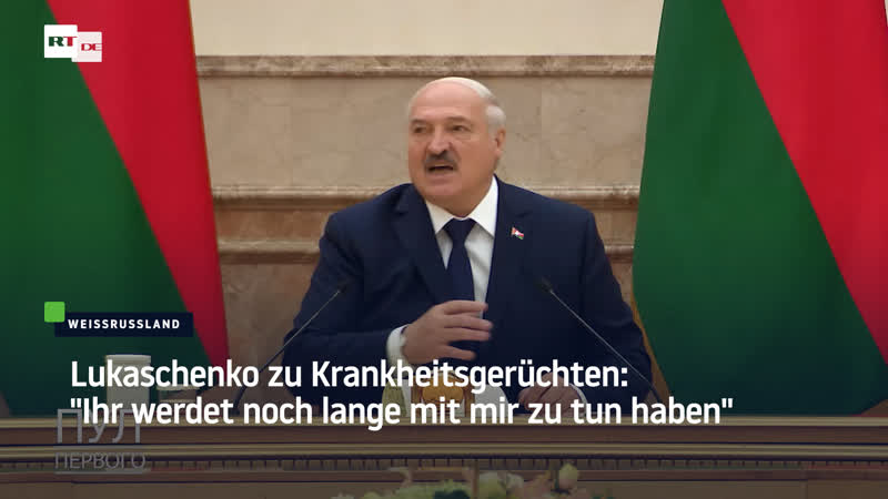 Lukaschenko zu krankheitsgerüchten "ihr werdet noch lange mit mir zu tun haben"