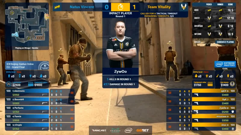 Клатч zywoo 1vs4 против na’vi