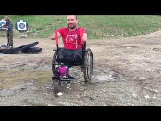 Kyle maynard test rides the grit freedom chair