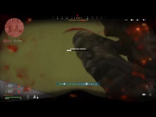 Your health goes down slower in the gas if you use self revive! warzone