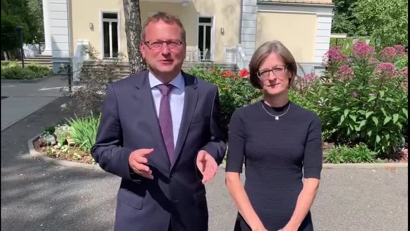 Амбасадары германіі і іх жонкі звяртаюцца па беларуску