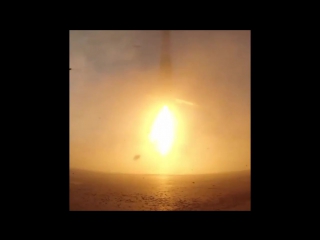 Spacex falcon 9 landing seen from droneship, 30 march 2017