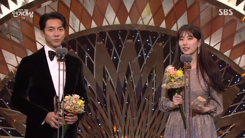 이승기♥배수지, 환상의 호흡으로 ‘베스트 커플상’ 수상 @2019 sbs 연기대상 20191231
