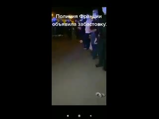 Полиция франции объявила забастоу