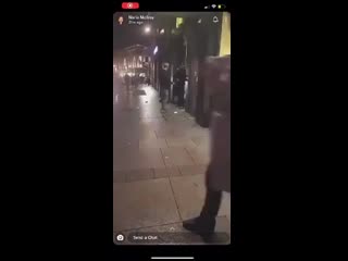 Security guard deals with a rowdy customer outside belfast mcdonald s mp4