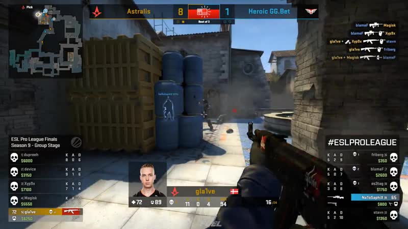 Gla1ve insane 1vs4 ace clutch