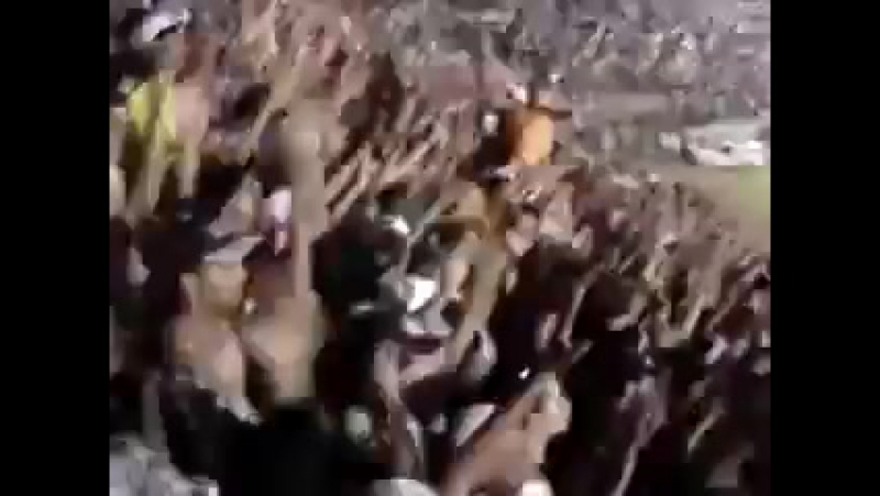 В южной америке, на футбольном стадионе