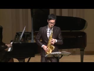 Engene bozza aria for alto saxophone and piano